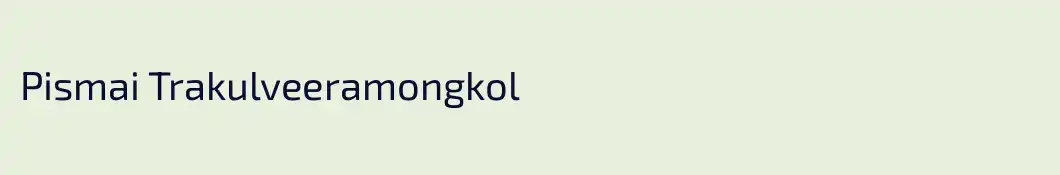 Pismai Trakulveeramongkol